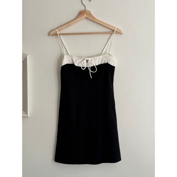REFORMATION Sadie Mini Black Knit Dress Size Small - Picture 5 of 7